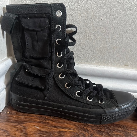 Converse Women's Black High-Top Sneakers - Picture 10 of 12